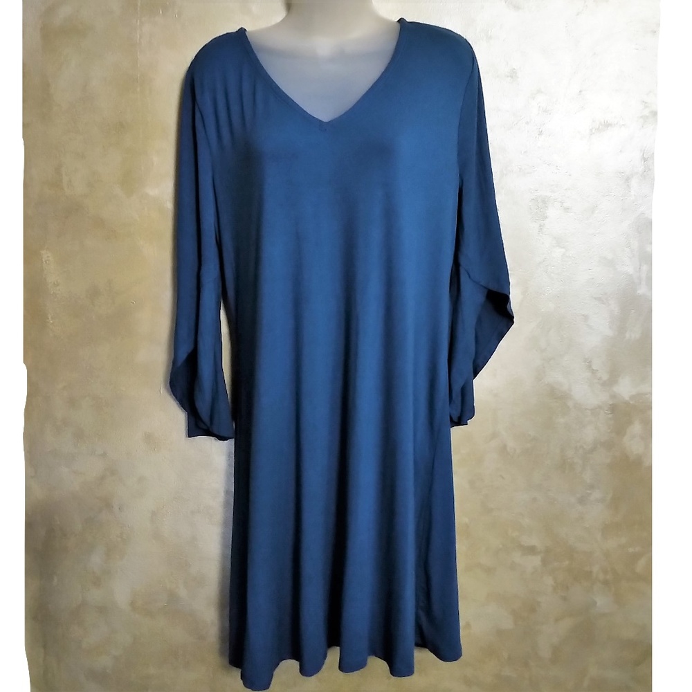 Super Soft Layered Shift Dress by Cato NWT L